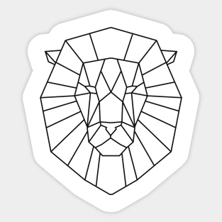 Geometric Lion Sticker